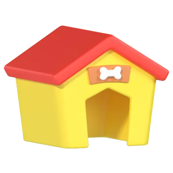 Dog House 3D Graphic