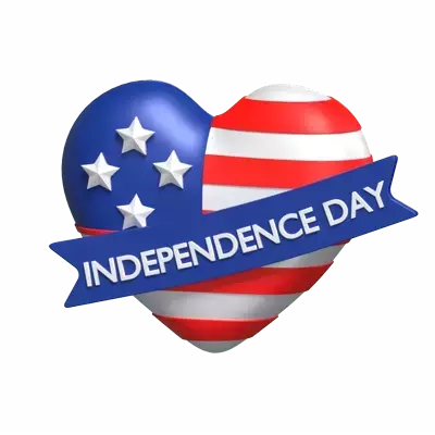Happy Independence Day 3D Graphic