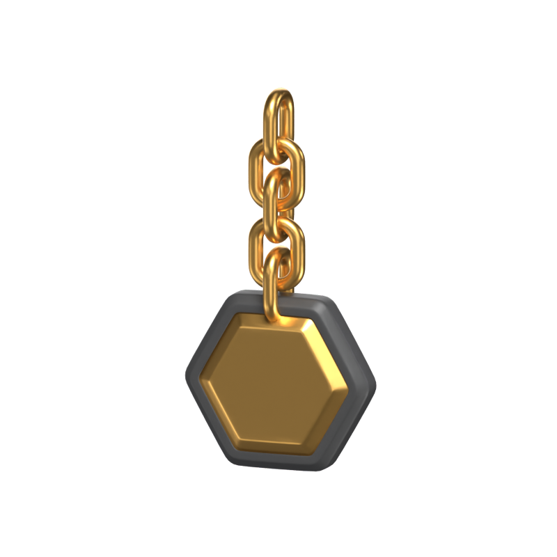 Earrings 3D Icon Model 3D Graphic