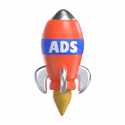 Ads Marketing 3D Graphic