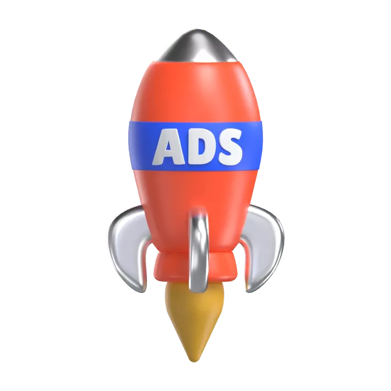 Ads Marketing 3D Graphic