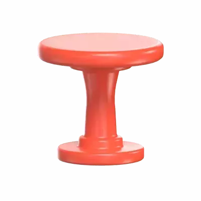 Circle Table 3D Graphic