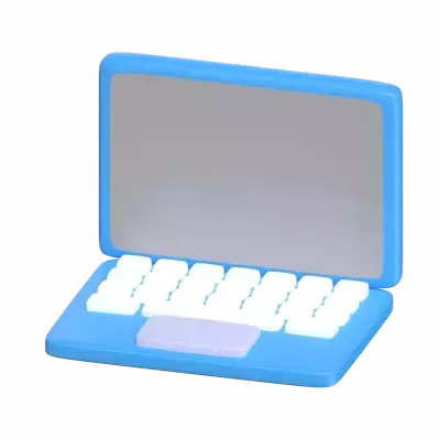 3D Laptop Computer For Working Abroad 3D Graphic