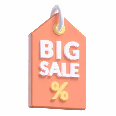 Big Sale Tag 3d model--18856687-4553-4e2e-a107-7be07498fbd8