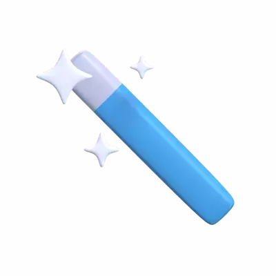3D Magic Wand Tool From Design Software 3D Graphic