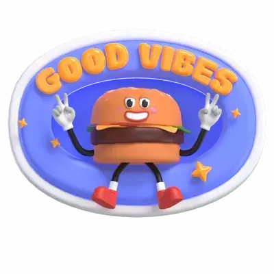 Good Vibes 3D Graphic