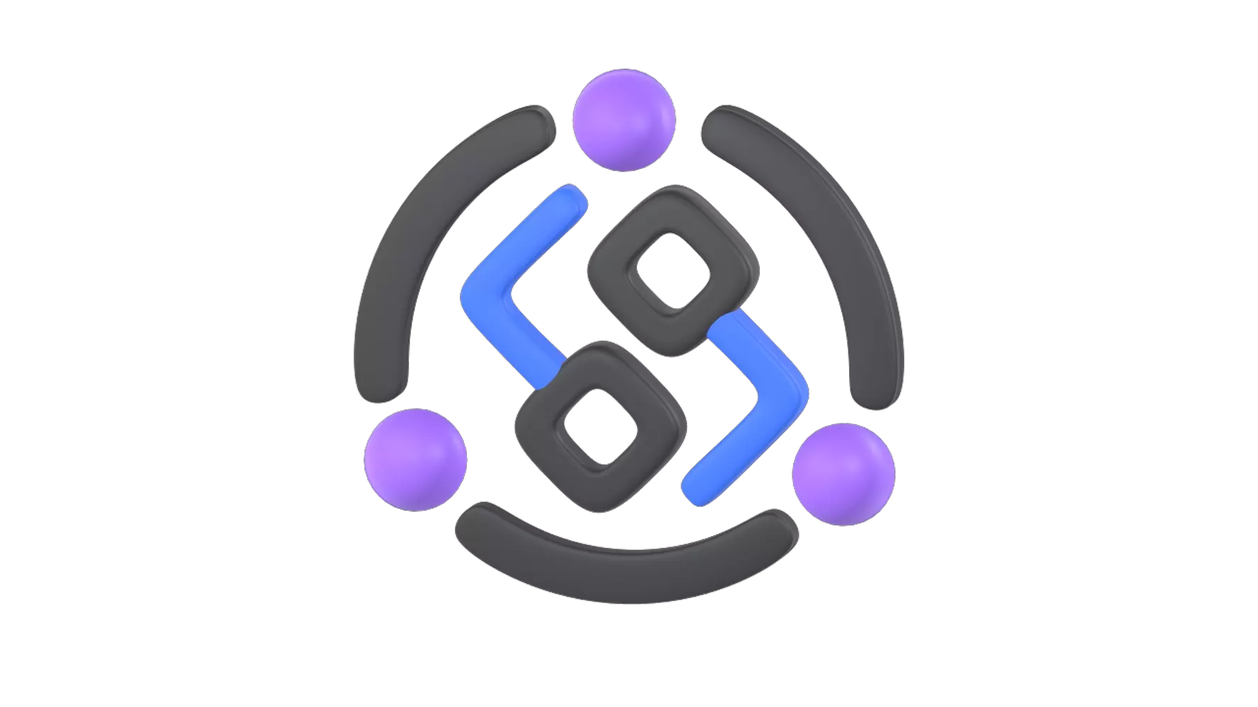 AI App Logo 3D Graphic
