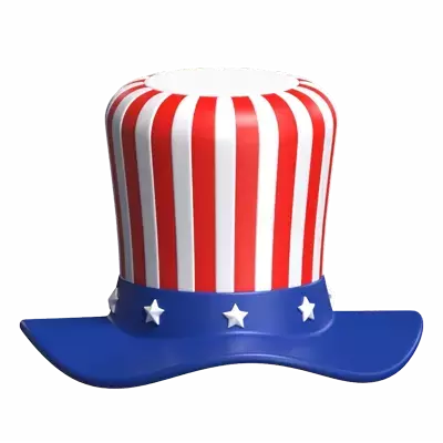 American Themed Hat 3D Graphic