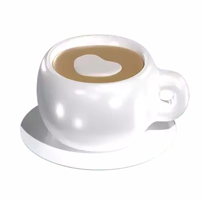 Coffee Latte 3D Graphic