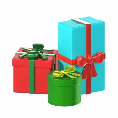 Christmas Gifts 3D Graphic