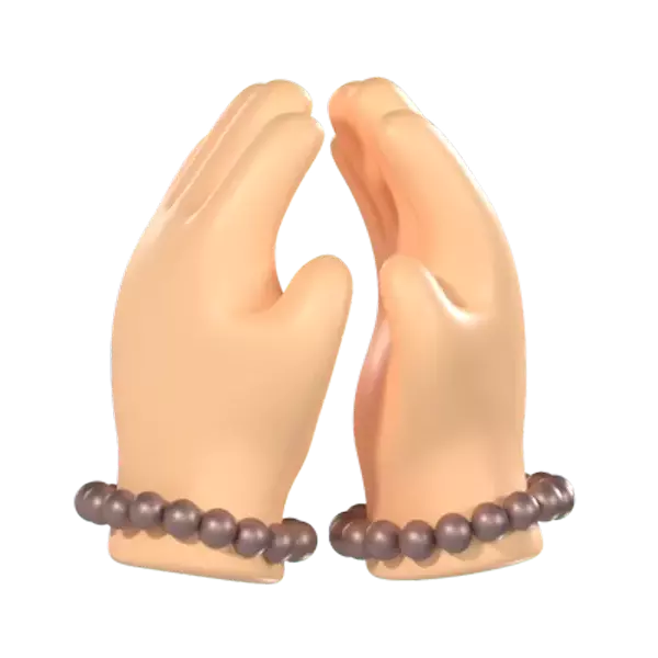 Hand Praying  3D Graphic