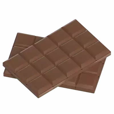 Chocolate Bar 3D Graphic
