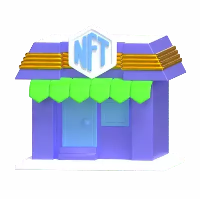 NFT Store 3D Graphic