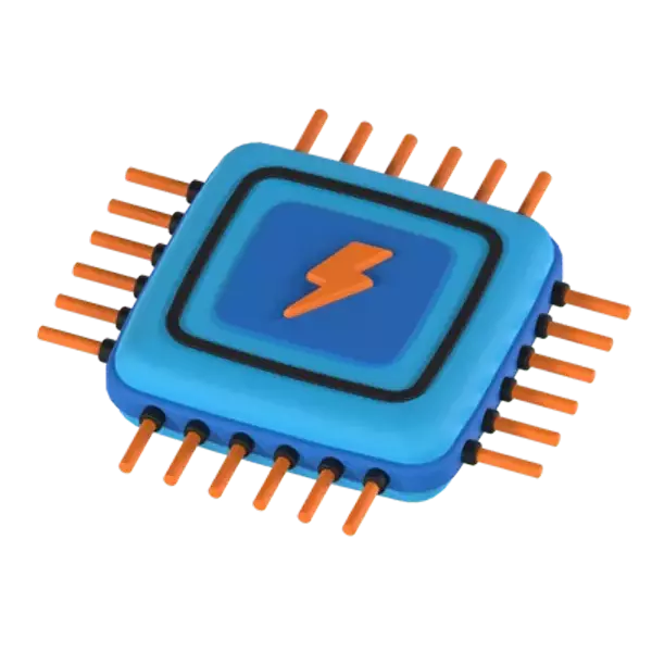 Microprocessor 3D Graphic