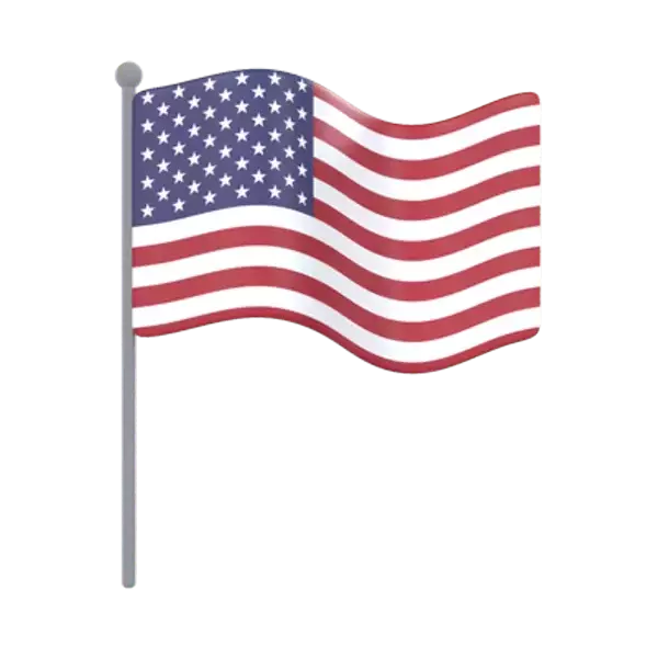 US Flag 3D Graphic