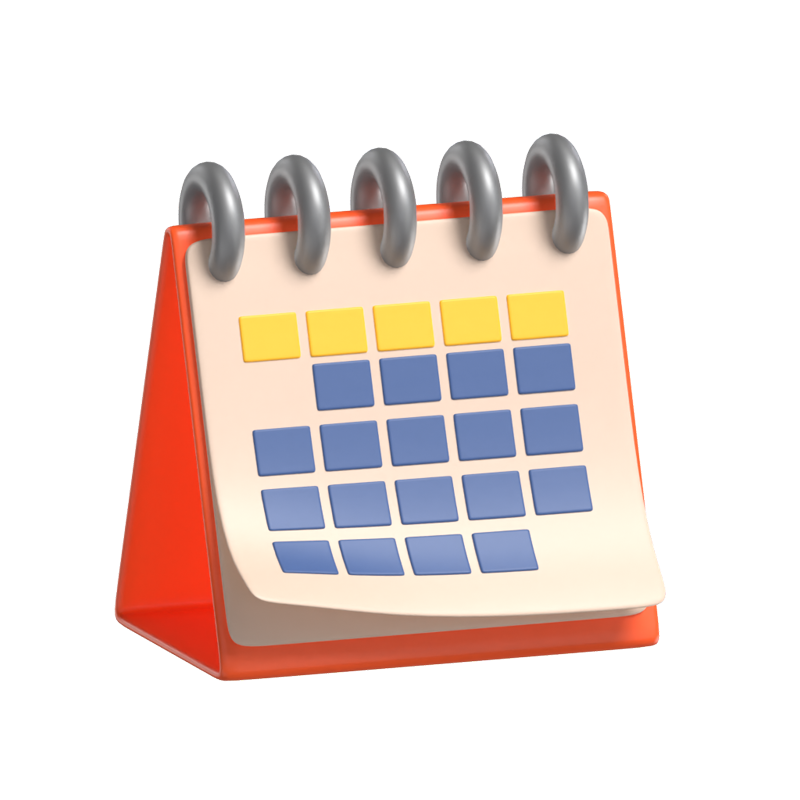 Calendar 3D Model For Office Work