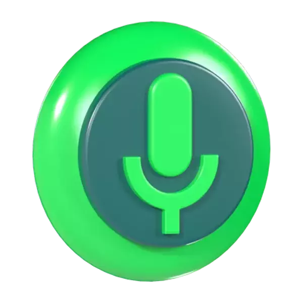 Microphone 3D Graphic