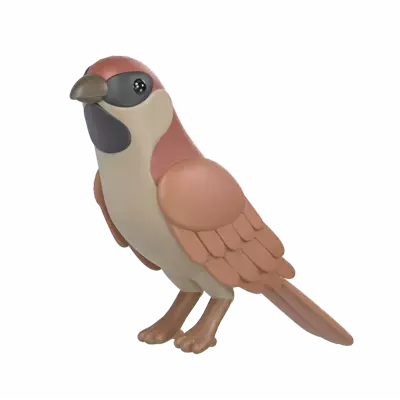 Sparrow 3D Graphic