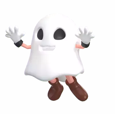 Halloween Ghost Jump 3D Graphic