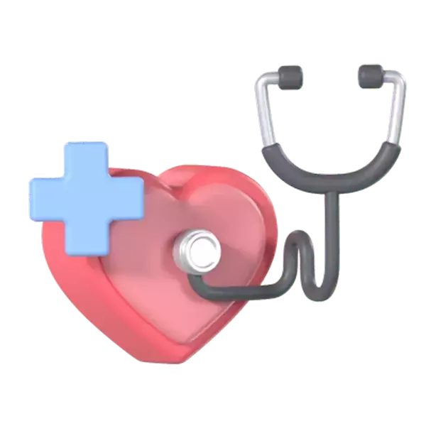 Medical Check 3D Graphic
