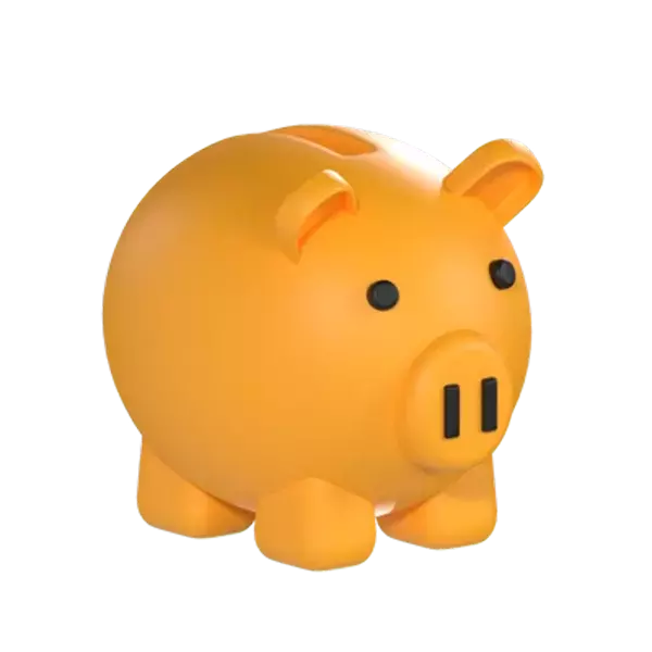 Piggy Bank 3D Graphic