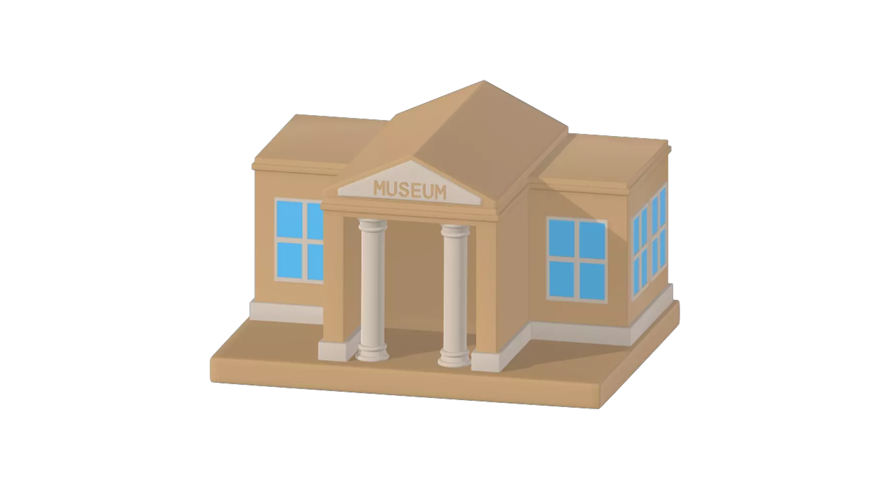 Museum Building 3D Graphic