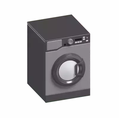 3D Washing Machines For Laundry Manufacturers 3D Graphic