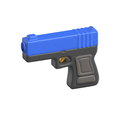 Police Handgun 3D Model 3D Graphic