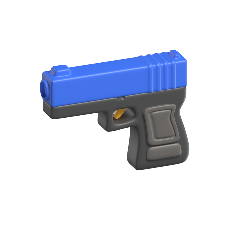 Police Handgun 3D Model 3D Graphic