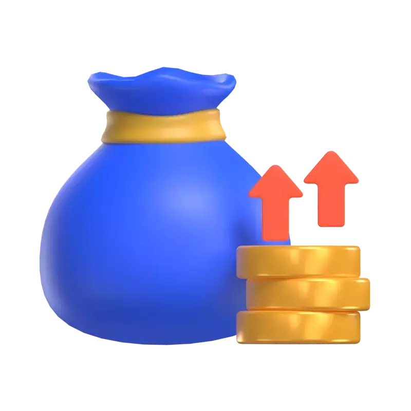 Income 3D Graphic