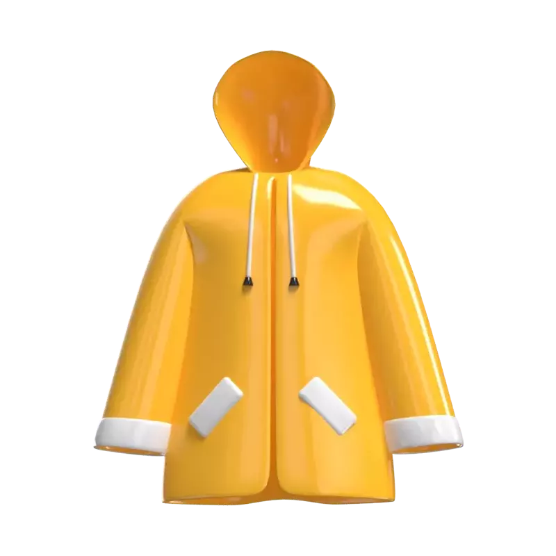 Abrigo amarillo Modelo 3D Ropa exterior 3D Graphic