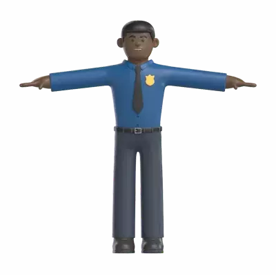 Police 3D Graphic