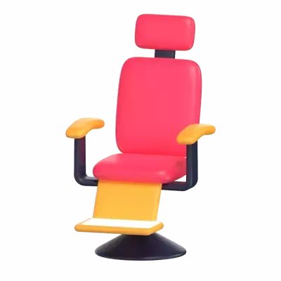 Barber Chair 3D Graphic
