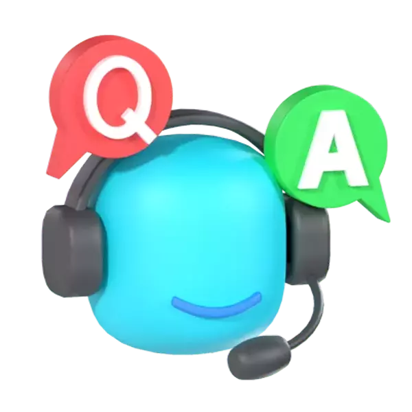 Question And Answer 3D Graphic