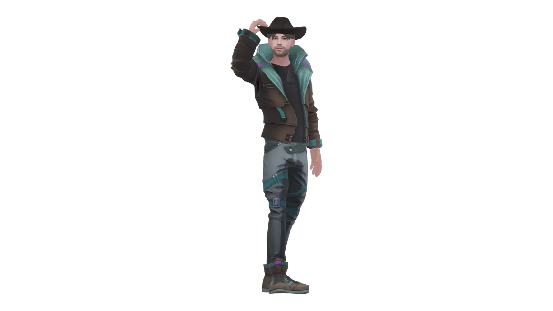 Cowboy 3D Graphic