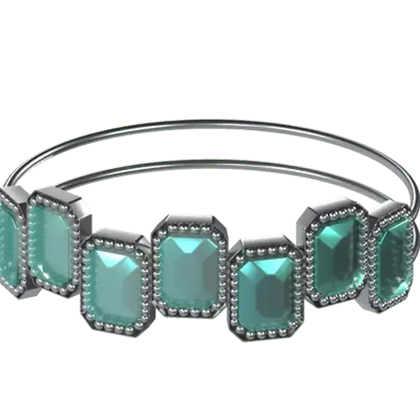 Emerald Bracelet 3d model--b940bc77-3a4e-4bc9-844a-fdd62aaafc42
