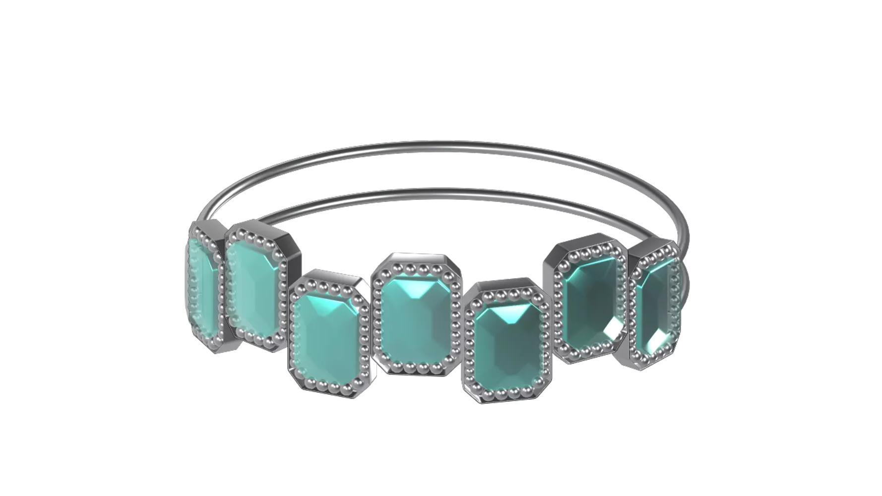 Emerald Bracelet 3D Graphic