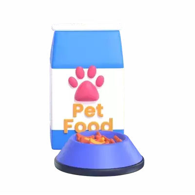 Pet Food 3D Graphic