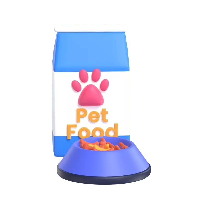 Pet Food 3D Graphic