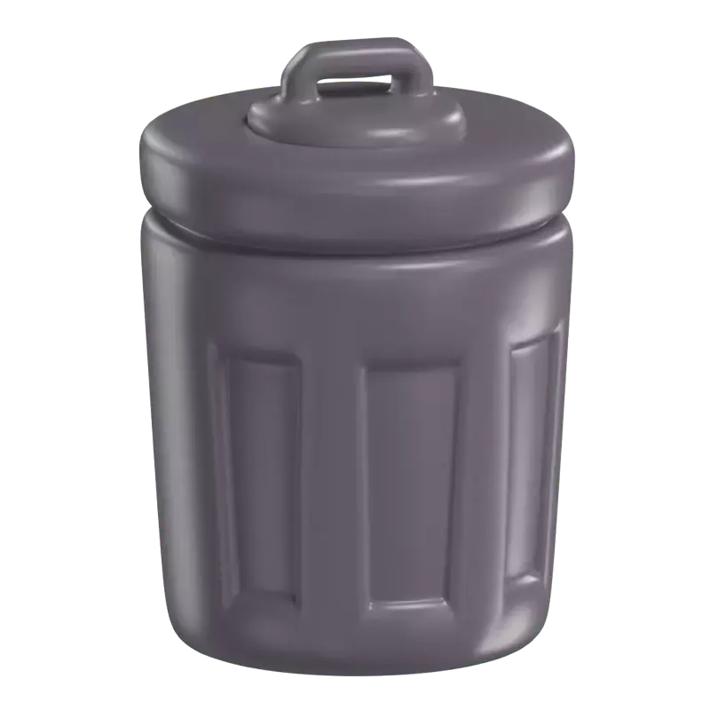 Recycle Bin 3D Graphic