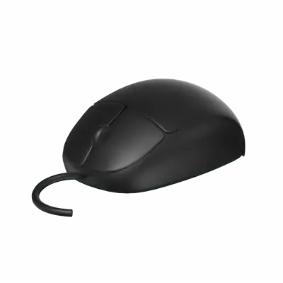 3D Ergonomically Wired Office Mouse