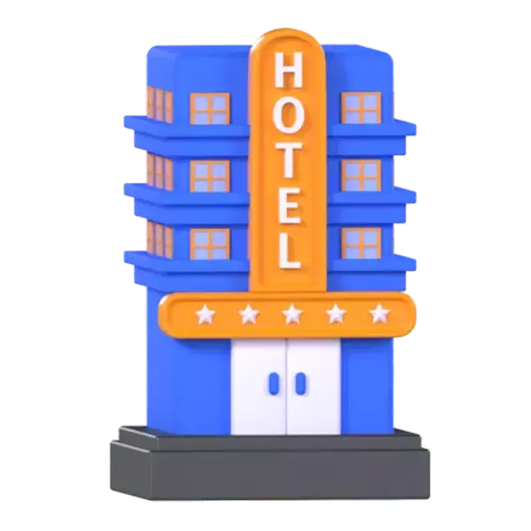 Hotel 3d model--e44102b8-5377-406b-929f-1e2b5f9d7e3f