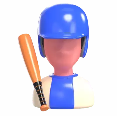 Batter 3D Graphic