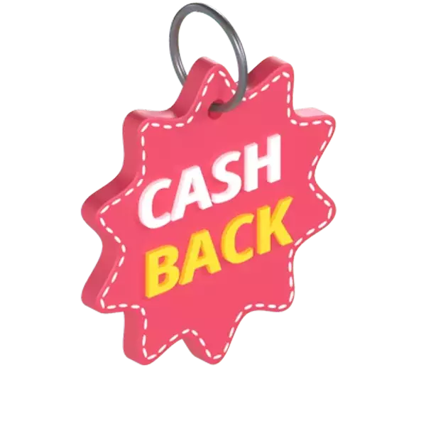 Cashback-Tag 3D Graphic