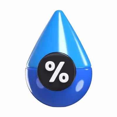 3D Humidity Indicator Model Measuring  3D Graphic