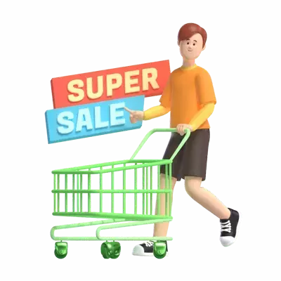 Super Sale 3D Illustration