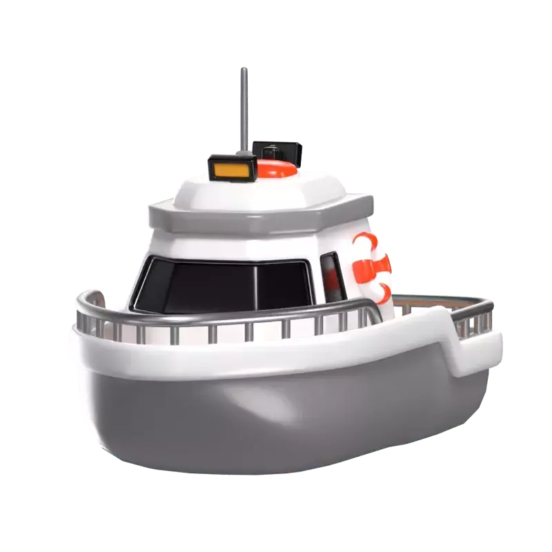 3D Boat Model Nautical Elegance On The Water 3D Graphic