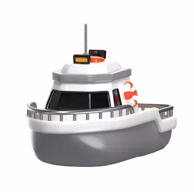 3D Boat Model Nautical Elegance On The Water 3D Graphic