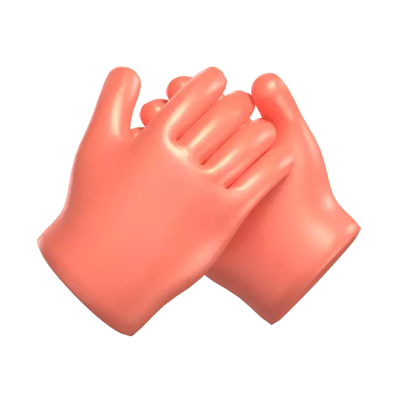 Support Hand Gestures 3D Graphic