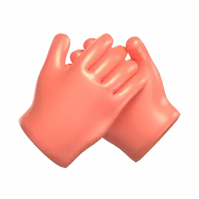 Support Hand Gestures 3D Graphic